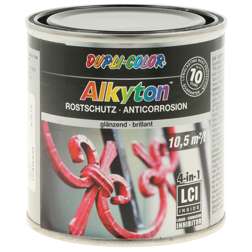Dupli Color Alkyton Streichlack 250 ml 245510 RAL 9005 schwarz